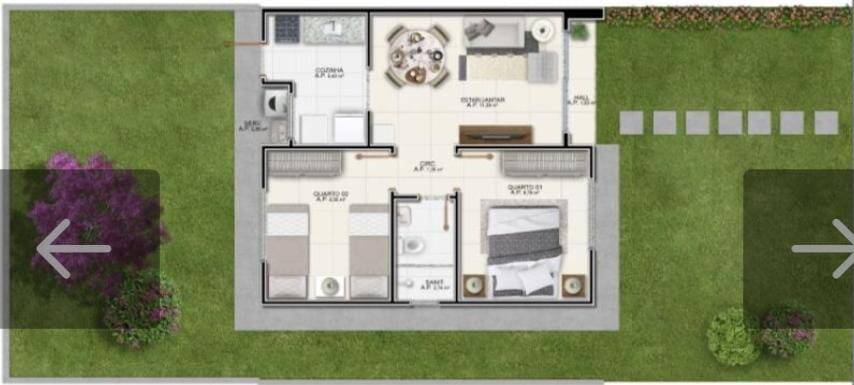 Casa para alugar com 2 quartos, 40m² - Foto 2